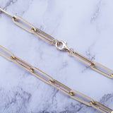 14k Gold Bold Paperclip Necklace - Artisan Carat