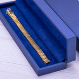 Silver Presidential Oyster Jubilee Band Bracelet 18k GP - Artisan Carat