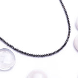 Black Diamond Necklace with 14kt White Gold Clasp - Artisan Carat