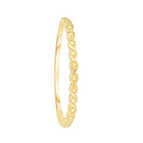 14K Gold Infinity Bead Ring - Artisan Carat