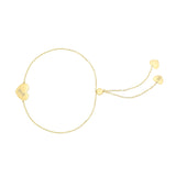 14k Gold Adjustable Heart Bracelet - Artisan Carat