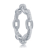 Sterling Silver Paperclip Link Ring - Artisan Carat