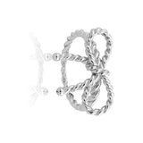 Silver Rope Bow Ring - Artisan Carat