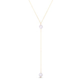 14K Gold Pearl Drop Y-Necklace - Artisan Carat