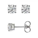 1.00 cttw Diamond Solitaire Stud Earrings in 14k Gold - Artisan Carat
