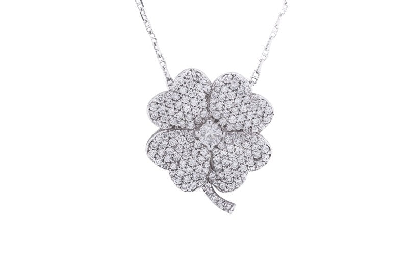  Love & Crafted 4 Leaf Lucky Clover Necklace with 18k