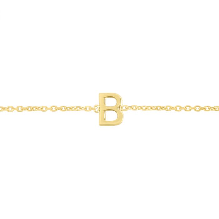 Piccolo Mio Kids 14K Gold Initial 2024 A Bracelet