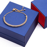 Adjustable Bolo Diamond Tennis Bracelet in 18k Yellow Gold - Artisan Carat