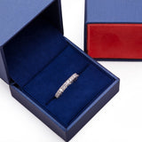 Round Eternity Small Diamond Band Ring in 18k White Gold - Artisan Carat