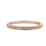 Dainty Diamond Ring in 18k Rose Gold - Artisan Carat