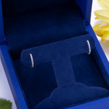 Diamond Huggie Earrings in 14k White Gold - Artisan Carat