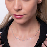 Artisan Carat Diamonds by the Yard 1ct Necklace in 18k White Gold - Artisan Carat