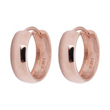 14k Rose Gold Thick Huggie Earrings - Artisan Carat