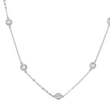 Diamonds by the Yard CZ Necklace in 14k White Gold - Artisan Carat