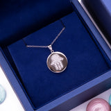 Hamsa Charm Pendant Necklace Sterling Silver - Artisan Carat