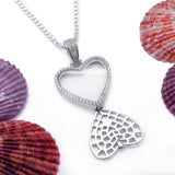 Heart Bezel Picture Pendant in Sterling Silver - Artisan Carat