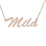 Gold Custom Name Choker Necklace 14k - Artisan Carat