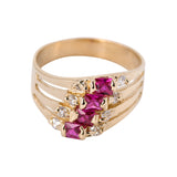 July Birthstone Ruby Ring 14k Gold - Artisan Carat