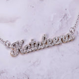 Diamond Name Necklace in 14k Gold - Artisan Carat