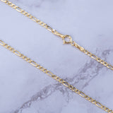 14k Gold Italian Figaro Chain Necklace - Artisan Carat