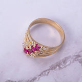 July Birthstone Ruby Ring 14k Gold - Artisan Carat