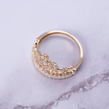 Lucky Princess Crown Ring 14k Gold - Artisan Carat