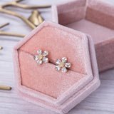 Gold Daisy Earrings - Artisan Carat