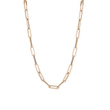 14k Gold Paperclip Choker Necklace 4.5mm - Artisan Carat