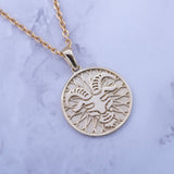 14k Gold Taurus Zodiac Charm Necklace - Artisan Carat
