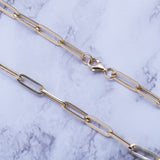 14k Gold Long Paperclip Link Chain Necklace - Artisan Carat