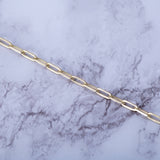 Silver Mini Paperclip Bracelet 3mm Gold Plated - Artisan Carat