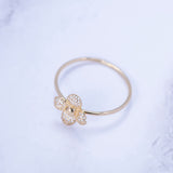 Womens Gold Clover Ring 14k - Artisan Carat