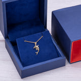 14k Gold Dolphin Charm Necklace - Artisan Carat