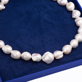 X-Large Strand Baroque Freshwater Chunky Pearl Necklace with 14k Yellow Gold Clasp - Artisan Carat