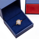 Pear-Shaped Diamond Ring in 18k Yellow Gold - Artisan Carat