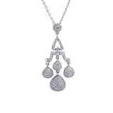 Scales of Justice Diamond Pendant with Necklace in 18k White Gold - Artisan Carat