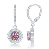 Sterling Silver 'October' Birthstone Pink Tourmaline Earrings and Necklace Set - Artisan Carat