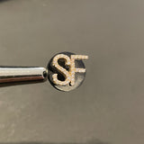 Diamond Initial Lapel Suit Pin in 14k Gold - Artisan Carat