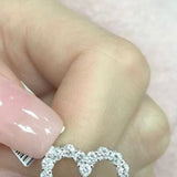 Diamond Valentine Heart Pendant Necklace in 14k Gold - Artisan Carat
