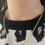 14k Gold Rope Chain Necklace 3mm - Artisan Carat