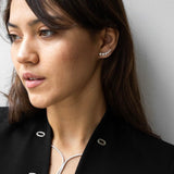 18k Gold Ear Climber Diamond Earrings - Artisan Carat