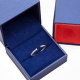 Matte Bent Nail Diamond Ring in 18k White Gold - Artisan Carat
