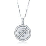 Sterling Silver "Sagittarius" Zodiac Pendant Necklace - Artisan Carat
