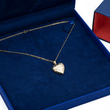 Mom Heart Locket Pendant with Necklace in 14k Yellow Gold - Artisan Carat