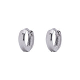 Extra Small Open Hoop Earrings in 14k White Gold - Artisan Carat