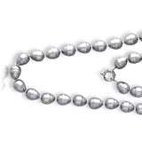Mens Pearl Necklace in Sterling Silver - Artisan Carat