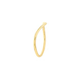 14k Gold Chevron Wire Stackable Wishbone Ring - Artisan Carat