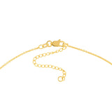 14k Gold Interlocked Hexagon Rings Adj. Necklace - Artisan Carat