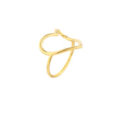 14k Gold Organic Open Heart Ring - Artisan Carat