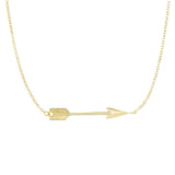 14k Gold Arrow Necklace - Artisan Carat